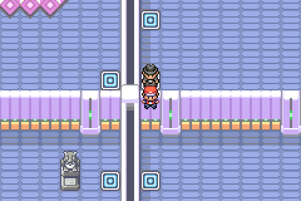 Real in-game mGBA capture of Fortree Gym in Pokémon Definitive Build 10.63.1