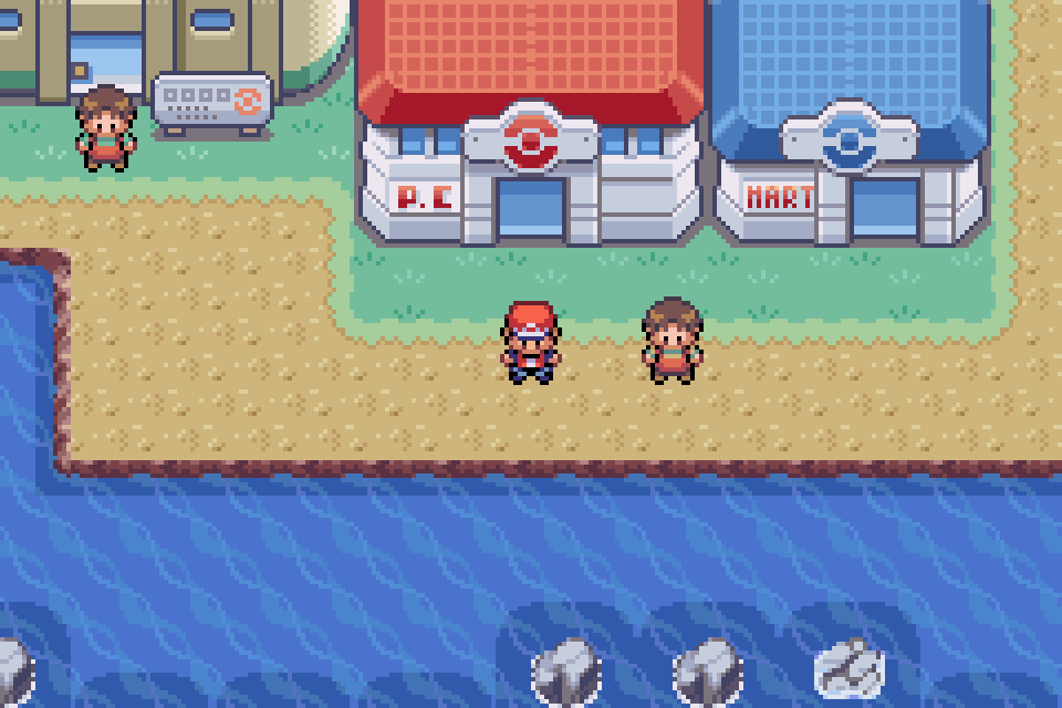 Real in-game mGBA capture of Sootopolis City in Pokémon Definitive Build 10.66.1