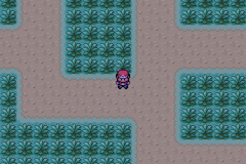 Real in-game mGBA capture of Ever Grande South in Pokémon Definitive Build 10.67.1