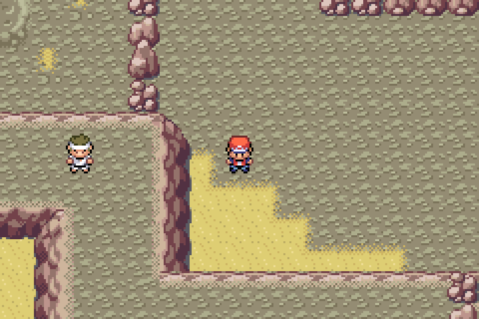 Real in-game mGBA capture of Victory Road B 1 in Pokémon Definitive Build 10.67.1